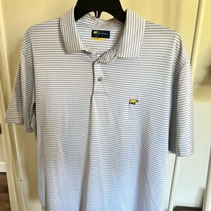 Signature Striped Polo Shirt - White and Black